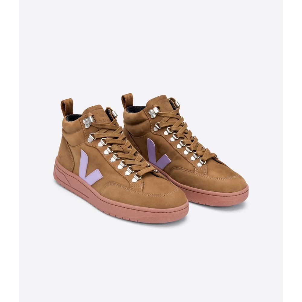 Veja RORAIMA NUBUCK Men's High Tops Brown | NZ 112TCE